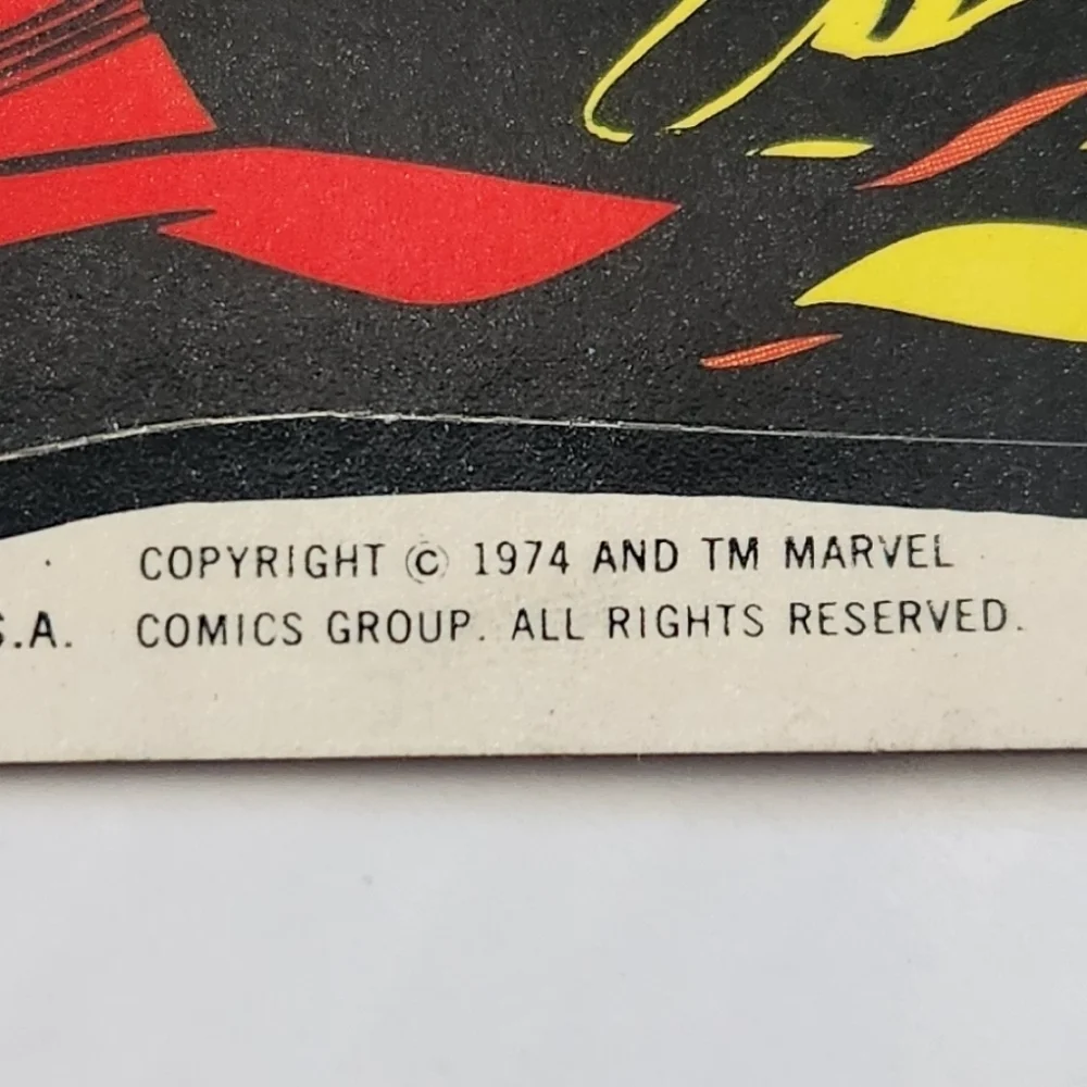 🔨RARE Tan Back Vintage 1973 Wacky Packages - Thor Sticker (Topps) ⚡🔨